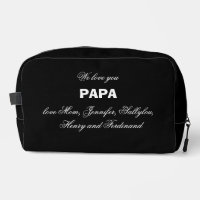 Nous t'aimons PAPA Les enfants Noms Élégant Rustiq