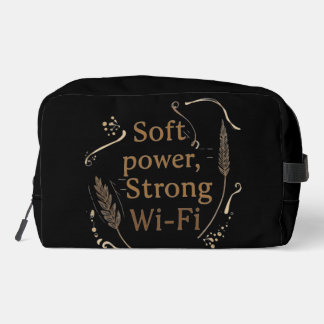 Trousse De Toilette Nuage blanc et beige de flocan d'avoine art IA