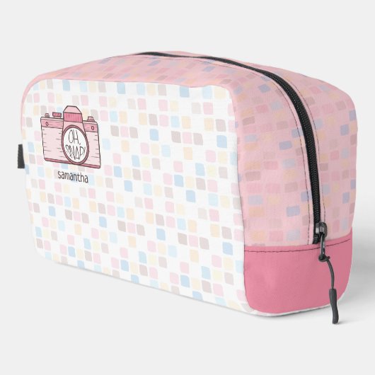 Trousse De Toilette Oh, Snap ! Caméra Pastel Rose (Coin droit)