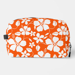 TROUSSE DE TOILETTE ORANGE HULA HAWAIENNE (HIBISCUS)