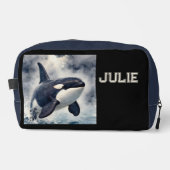 Trousse De Toilette  Orca Stormy waves, Personalized (Recto)