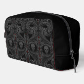 Trousse De Toilette Ornement Goth Grey avec crâne (Coin droit)