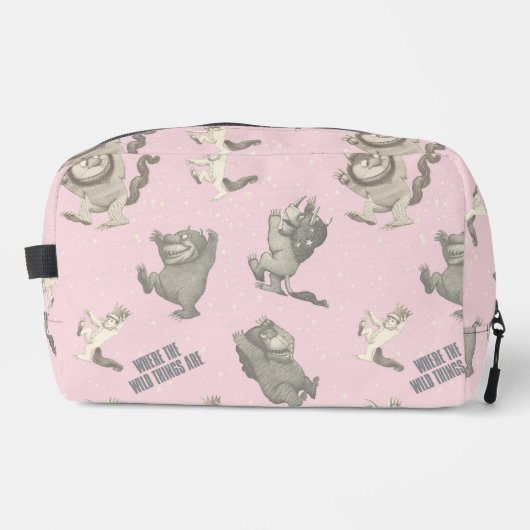 Trousse De Toilette Où sont les monstres Pink Star Pattern (Recto)
