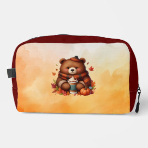Trousse De Toilette Ours d'automne rustique/vintage