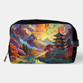 Trousse De Toilette Pagoda and Coloured Landscape (Verso)