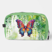 Trousse De Toilette Papillon Bleu Orange Ailes (Recto)