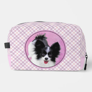 Trousse De Toilette Papillon Peinture Noir et Blanc Art Canin Original