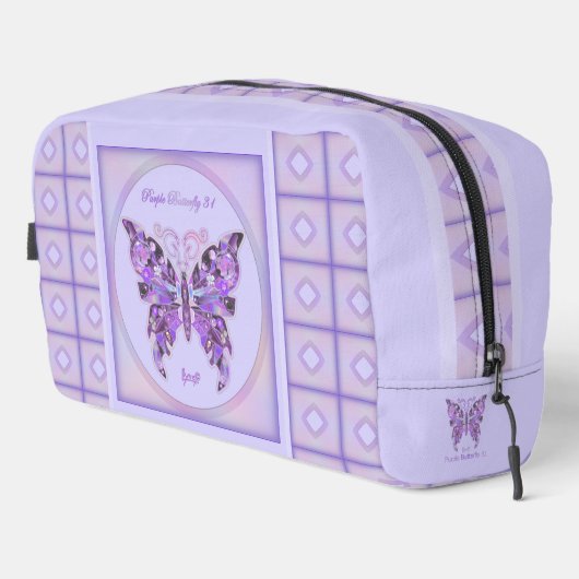 Trousse De Toilette Papillon pourpre 31 (Coin droit)