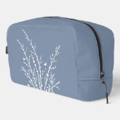 Trousse De Toilette Papillons bleus Dusty Branches botaniques Modernes (Coin droit)