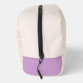 Trousse De Toilette Pastel Floral Beige Et Violet (Droite)