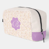 Trousse De Toilette Pastel Floral Beige Et Violet (Coin droit)