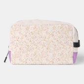 Trousse De Toilette Pastel Floral Beige Et Violet (Verso)