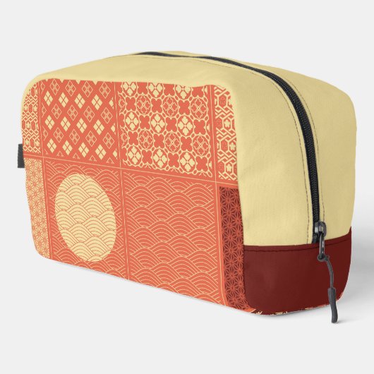 Trousse De Toilette Patchwork Motif Wagara Mix (Coin droit)
