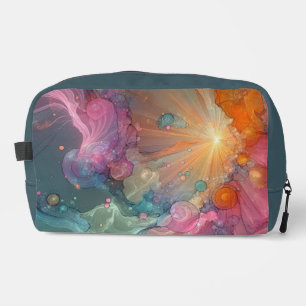 Trousse De Toilette Paysage de nuage floral abstrait à mousse de mer s