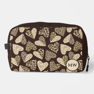 Trousse De Toilette Peau d'animal aux coeurs