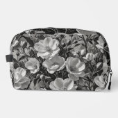 Trousse De Toilette Peinture à l'huile de fleurs en niveaux de gris (Recto)