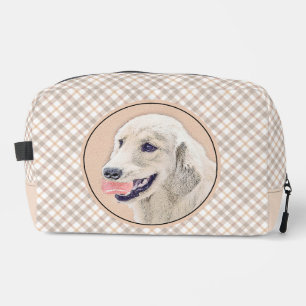 Trousse De Toilette Peinture de Golden Retriever Art Original de Chien