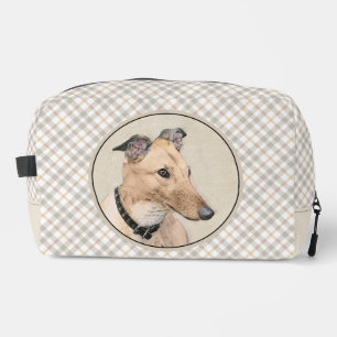 Trousse De Toilette Peinture Greyhound Faon Mignon Art Original Chien