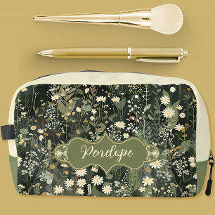 Trousse De Toilette Pénélope Fleur de Marguerite Sombre