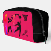 Trousse De Toilette Personalised Netball Theme Toiletry Bag (Coin droit)