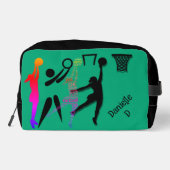 Trousse De Toilette Personalised Netball Theme Toiletry Bag (Verso)