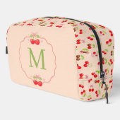 Trousse De Toilette Personalized Cherry and Bow Sweet Aesthetic Name  (Coin droit)