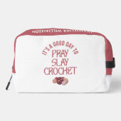 Trousse De Toilette Personalized GOOD DAY TO PRAY SLAY CROCHET (Verso)