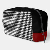 Trousse De Toilette Personalized Houndstooth Dopp Kit (Coin droit)