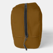 Trousse De Toilette Personalized Modern Script Dark Brown Custom (Droite)