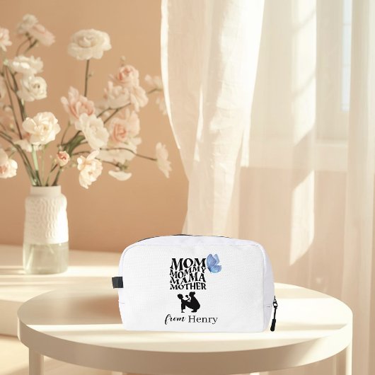 Trousse De Toilette Personalized Mom Typography Toiletry Bag