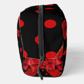 Trousse De Toilette Personalized Red Polka Dot Bow Spiral (Droite)