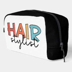 Trousse De Toilette Personnalisé Hair Styliste Retro Coiffeur Cadeau