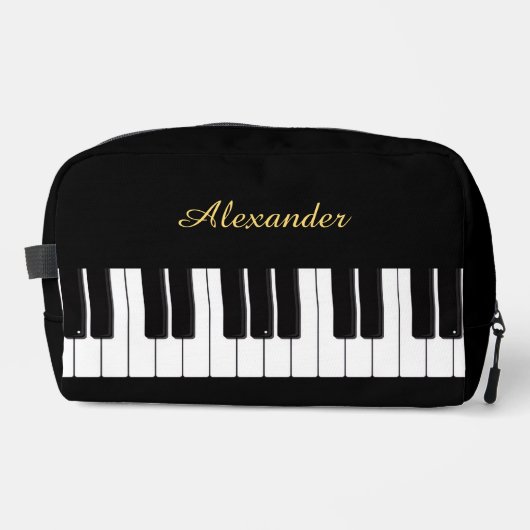Trousse De Toilette Piano Player Keyboard Personalised Pianist (Recto)