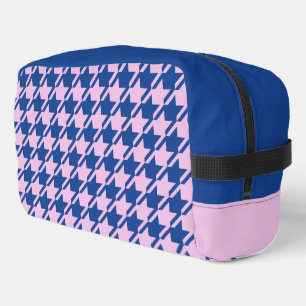 Trousse De Toilette Pied de fond rose+Motif bleu