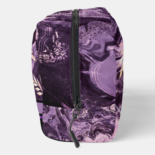 Trousse De Toilette Pierre rose pourpre - Pierre rose - Monogramme mod (Droite)