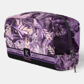 Trousse De Toilette Pierre rose pourpre - Pierre rose - Monogramme mod (Coin droit)