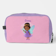 Pink & Purple Black Fairy Toiletry Bag