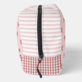 Trousse De Toilette Pink & Red Bow Pattern Gingham Coquette Cosmetic  (Droite)