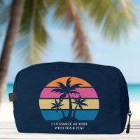 Plage Personnalisée Vacances Cute Tropical Palm Tr