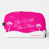 Trousse De Toilette Plage rose d'été chaude période Palme (Recto)