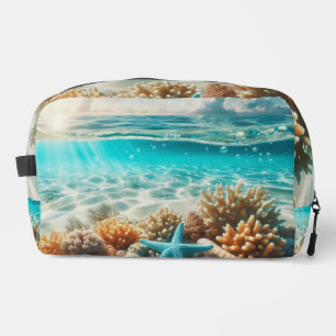 Trousse De Toilette Plage tropicale Poisson étoile Coquillages Océan S