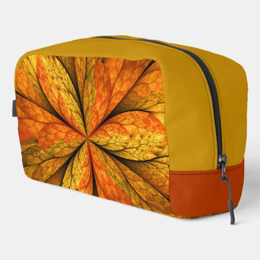 Trousse De Toilette Plante d'automne, Abstrait moderne Fractal Art Lea (Coin droit)