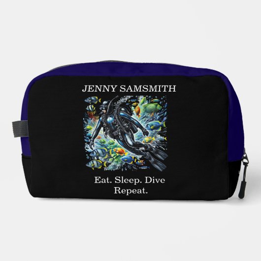 Trousse De Toilette Plongée profonde : Explorez, Rires, Répétez (Recto)