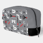 Trousse De Toilette Plumber Plumbing Pattern Monogram Personalised (Coin droit)