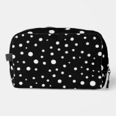 Trousse De Toilette Points blancs sur fond noir (Recto)
