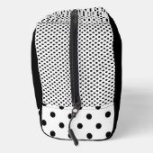 Trousse De Toilette Points de nom simples noir et blanc pointillés (Droite)
