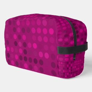 Trousse De Toilette points de prune en velours rouge