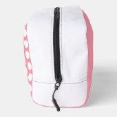 Trousse De Toilette Pois blancs pastel rose géométrique (Droite)