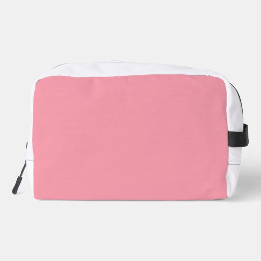 Trousse De Toilette Pois blancs pastel rose géométrique (Verso)