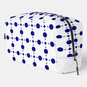 Trousse De Toilette Pois Bleus de la Marine, Motif à points Polka, poi